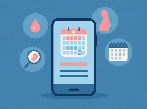 Calendário do ciclo no celular
