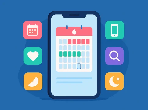 Menstruationskalender på din mobiltelefon