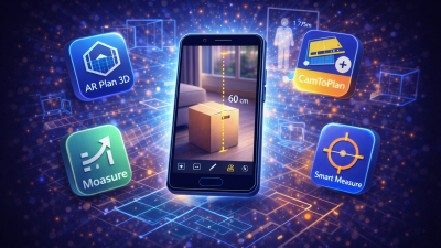 Celular medindo objetos com a câmera do smartphone.