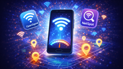 Pessoas usando smartphones para encontrar Wi-Fi gratuito.