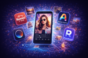 Professionele fotoredigering met toepassings